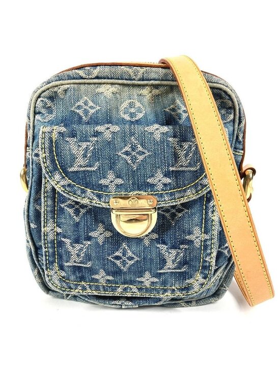 Louis Vuitton Handbags - Louis Vuitton Shoulder Bag Monogram Denim Canvas Blue